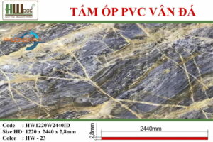 Tấm PVC giả đá HW-23